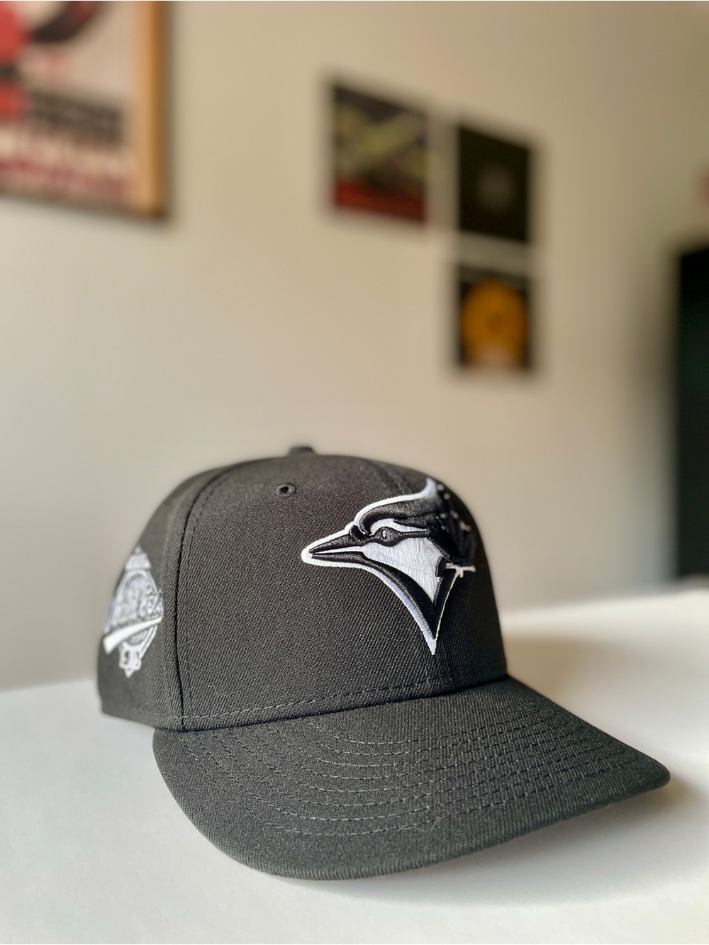 Sold Out Black/White Toronto Blue Jays 1993 World Series Patch 59FIFY Fitted Cap